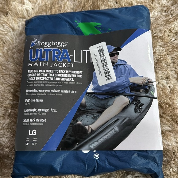 FROGG TOGGS Men's Ultra-lite2 Waterproof Breathable Rain Jacket - Picture 4 of 5